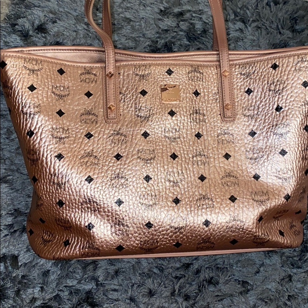 Authentic MCM ROSE GOLD BAG